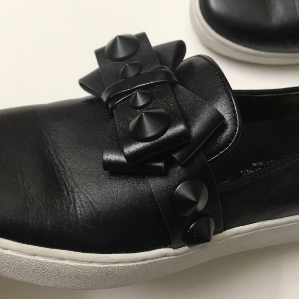 Michael Kors collection studded bow leather shoes